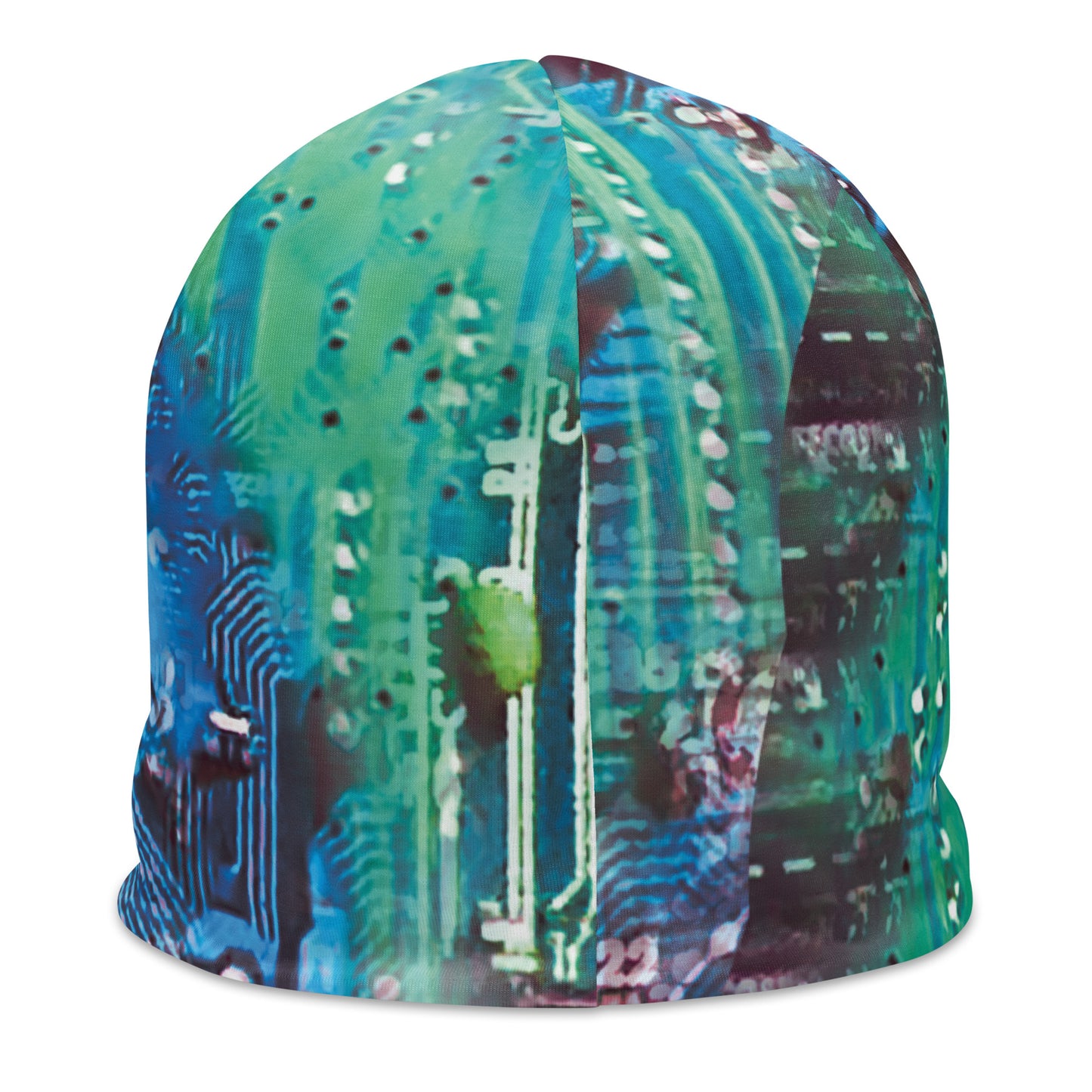 'Hybrid' All-Over Print Beanie