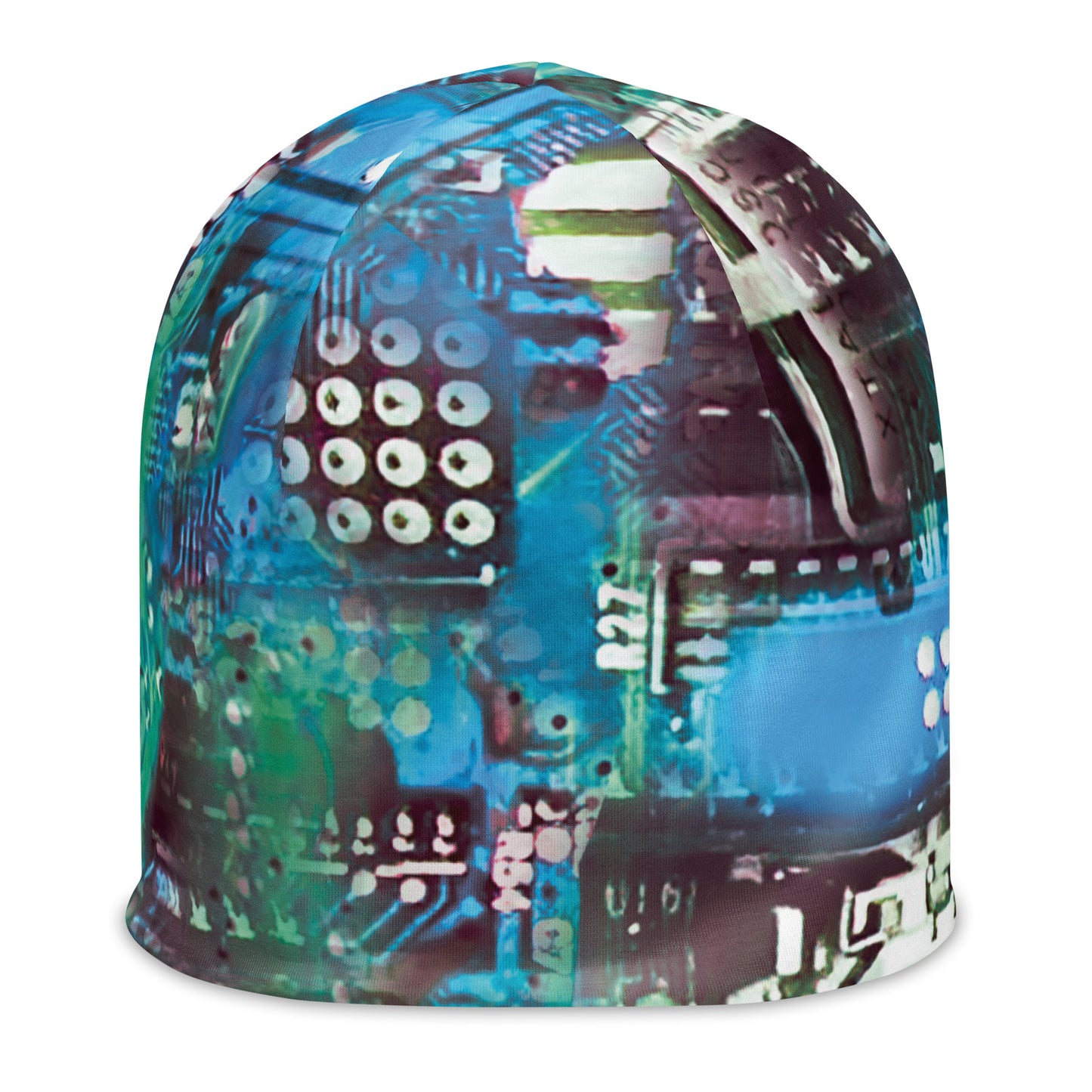 'Hybrid' All-Over Print Beanie