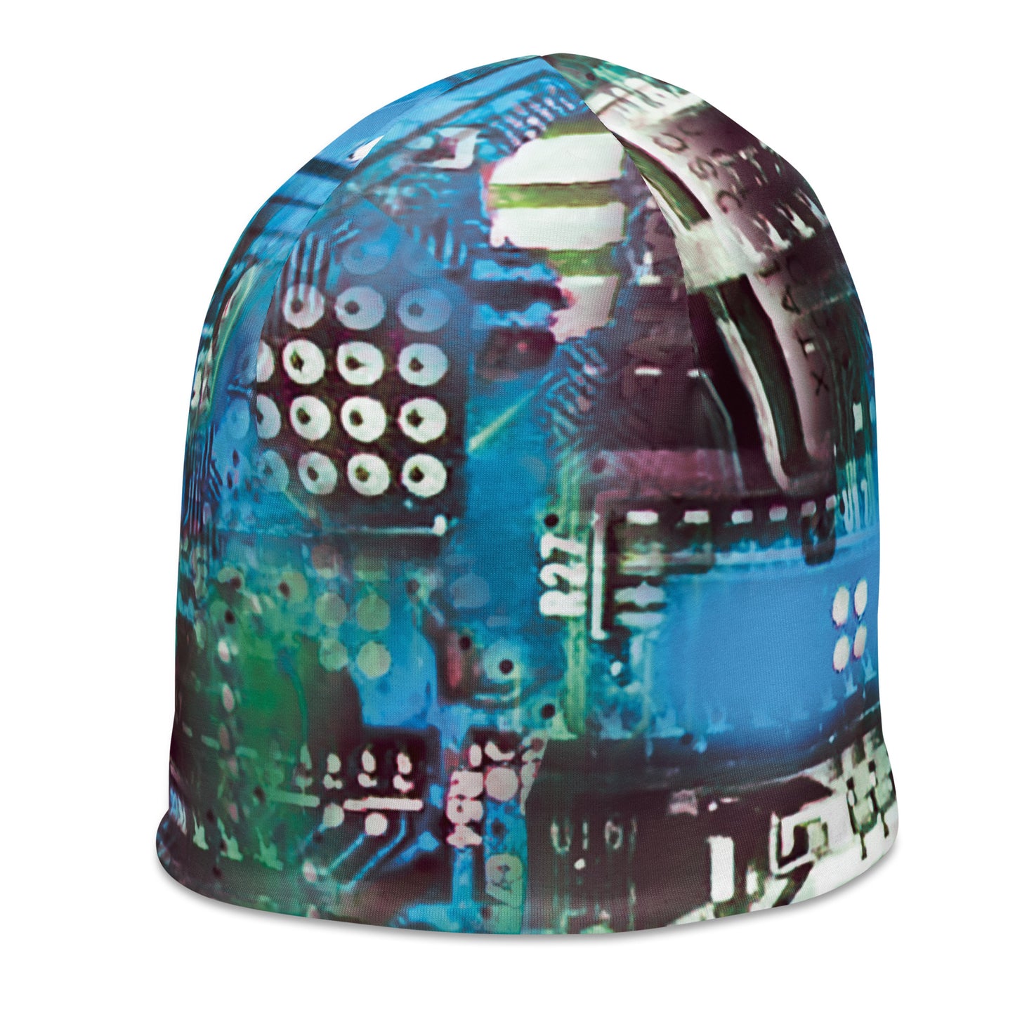 'Hybrid' All-Over Print Beanie