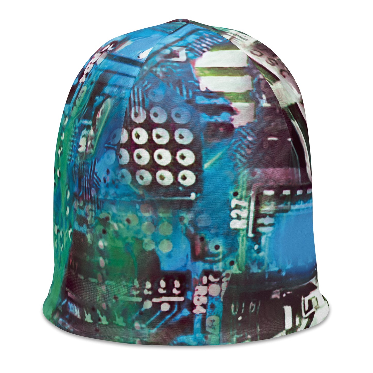 'Hybrid' All-Over Print Beanie