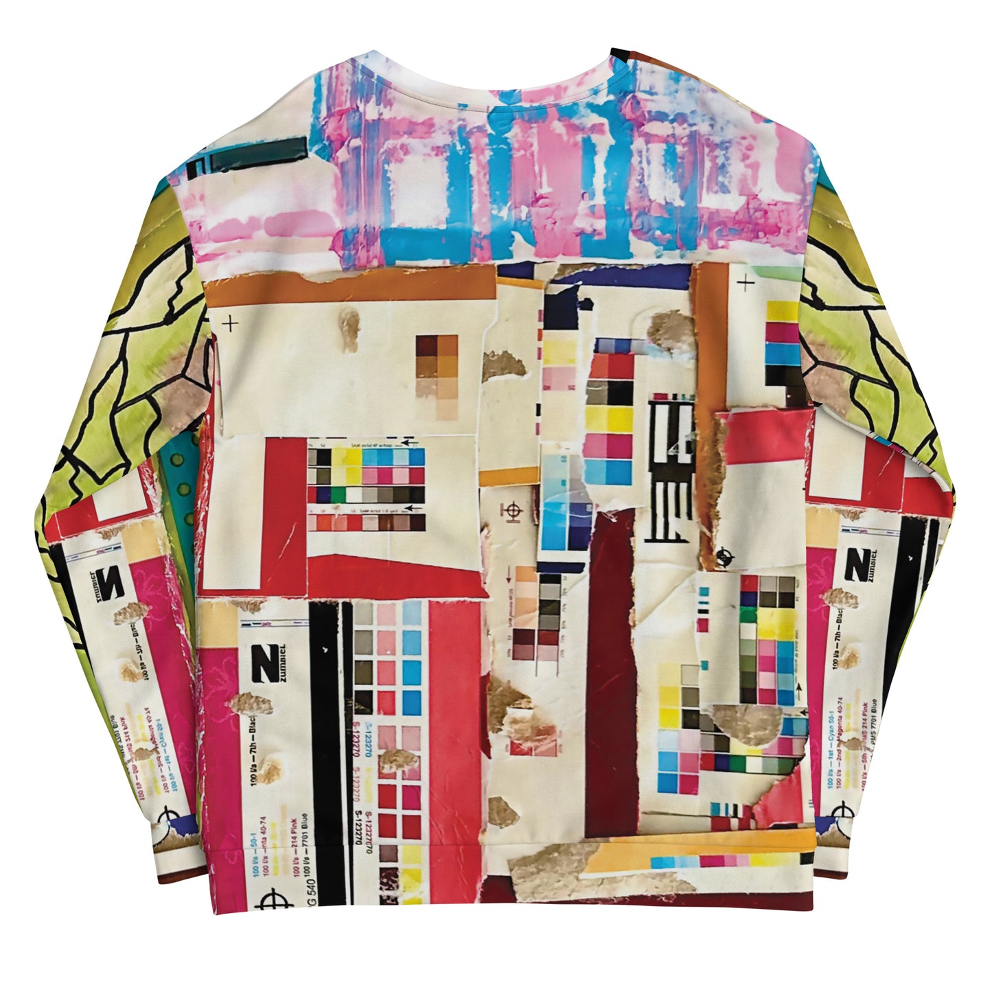 'Collage 101' All Over Print Unisex Sweatshirt