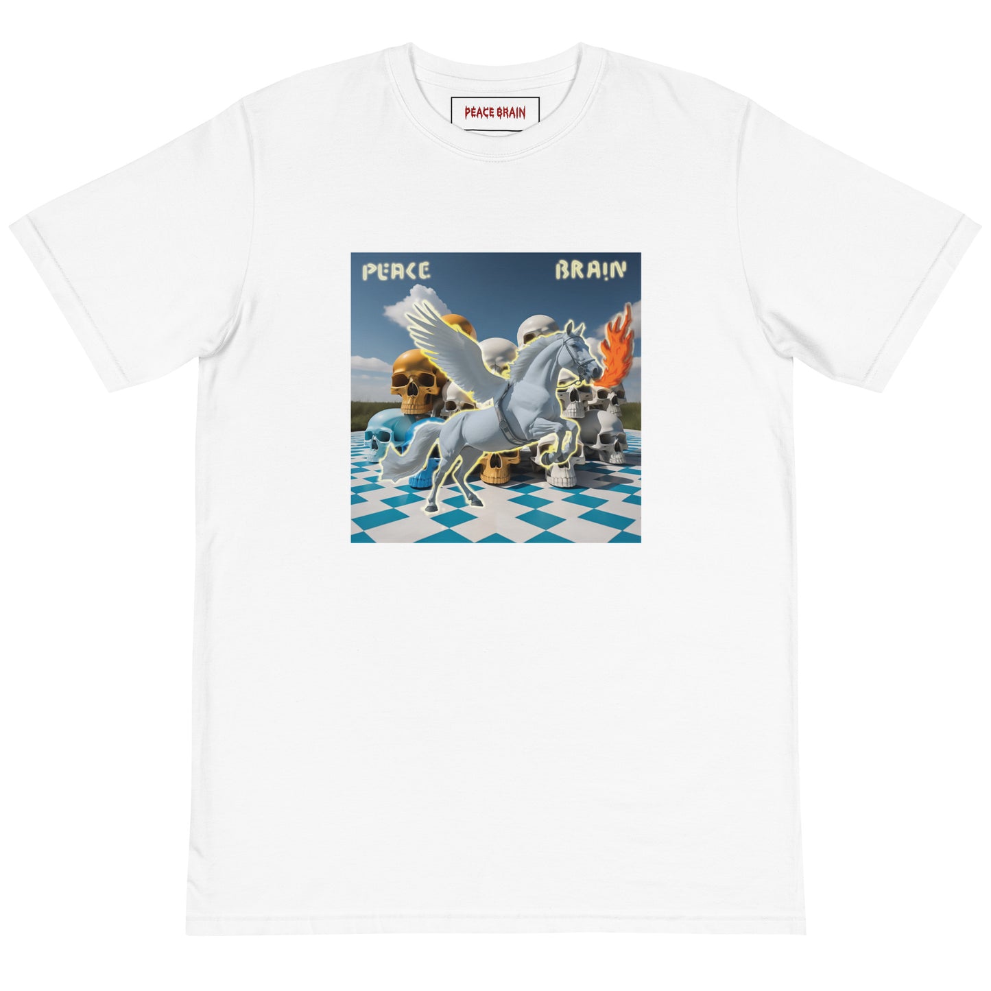 'Horse and Skulls' Organic T-Shirt