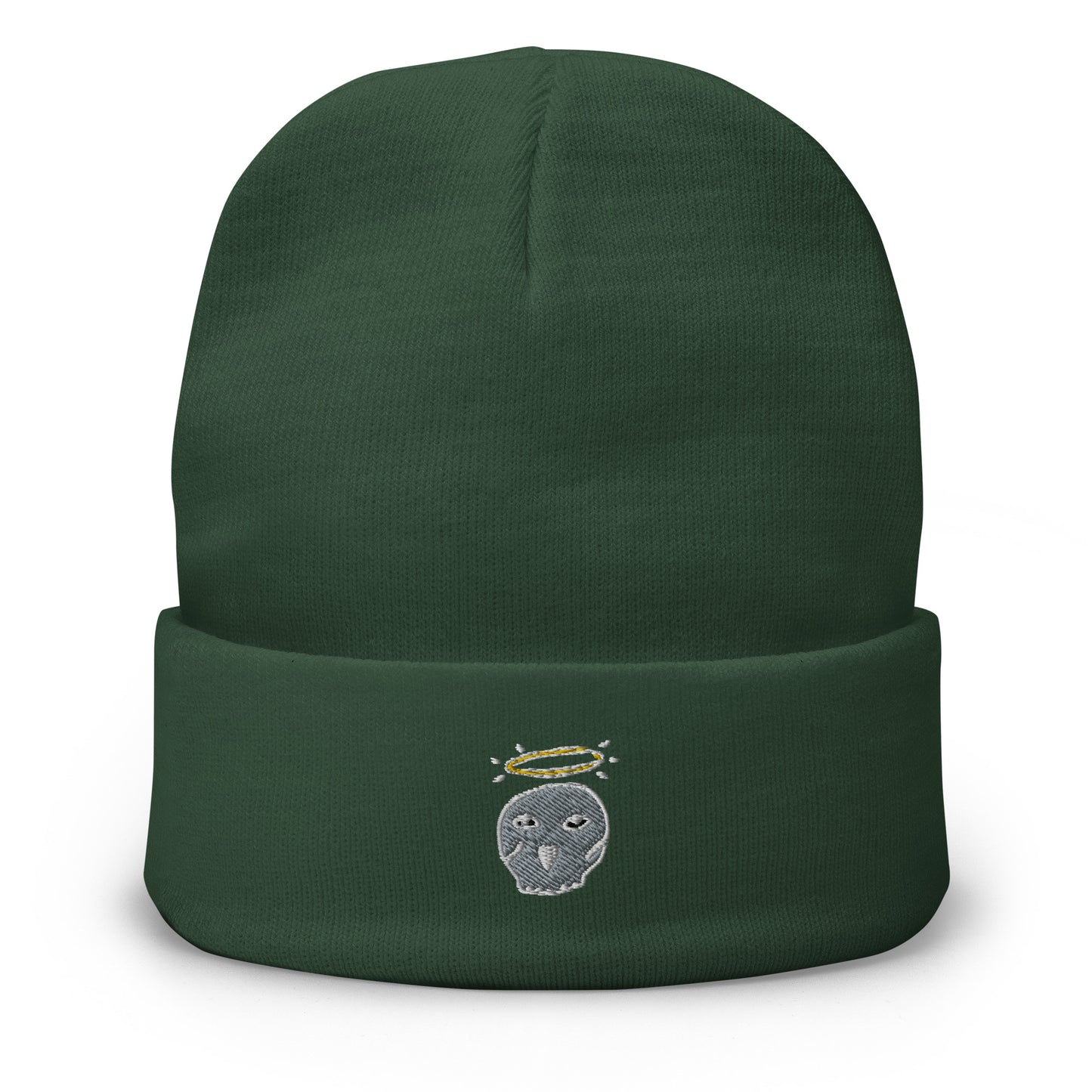 'Skull Angel' Embroidered Beanie