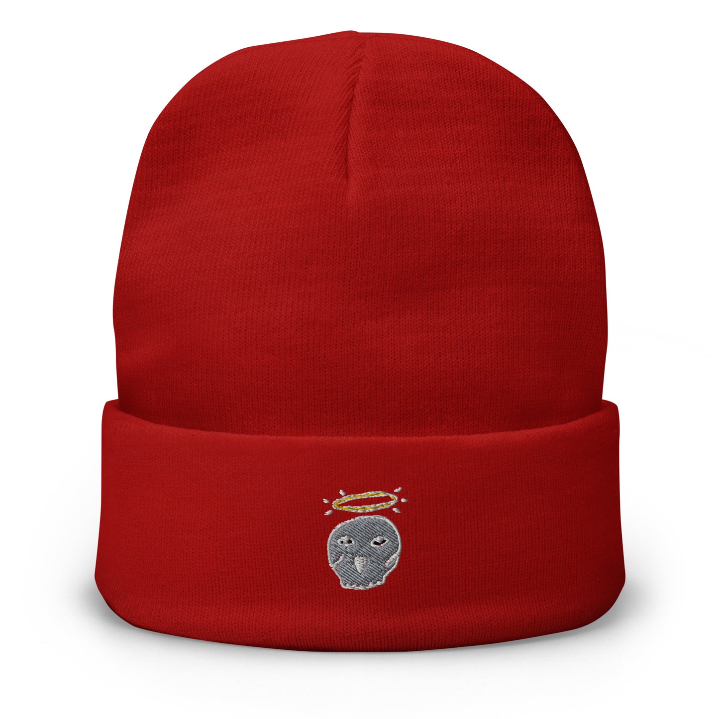 'Skull Angel' Embroidered Beanie