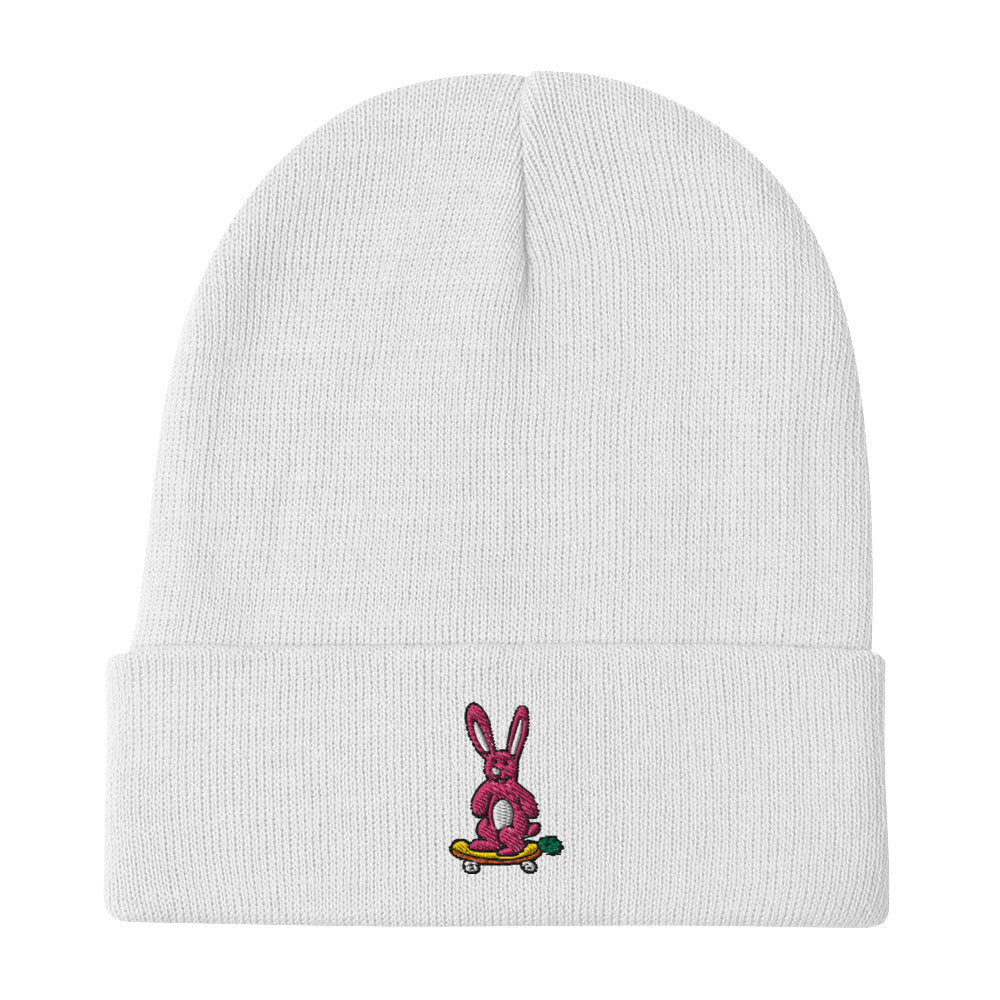 "Sk8 Rabbit" Embroidered Beanie