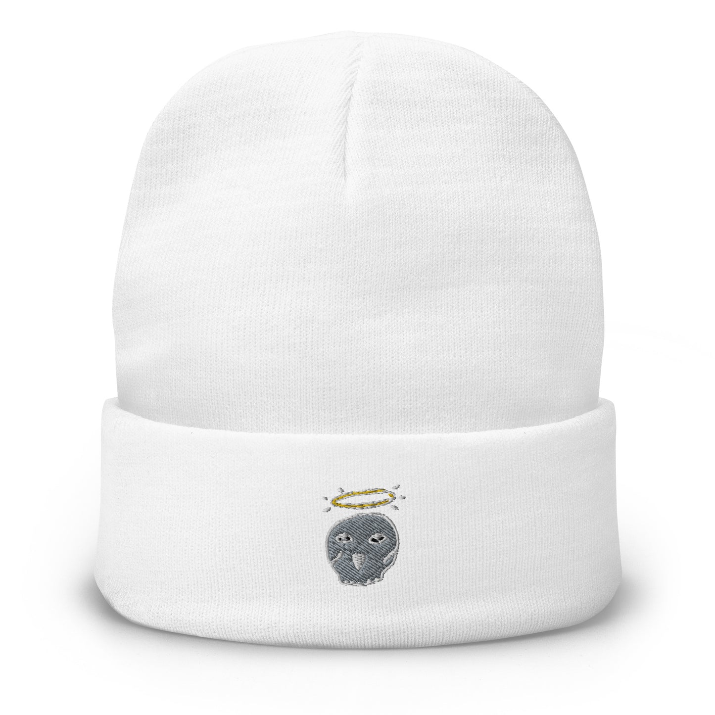 'Skull Angel' Embroidered Beanie