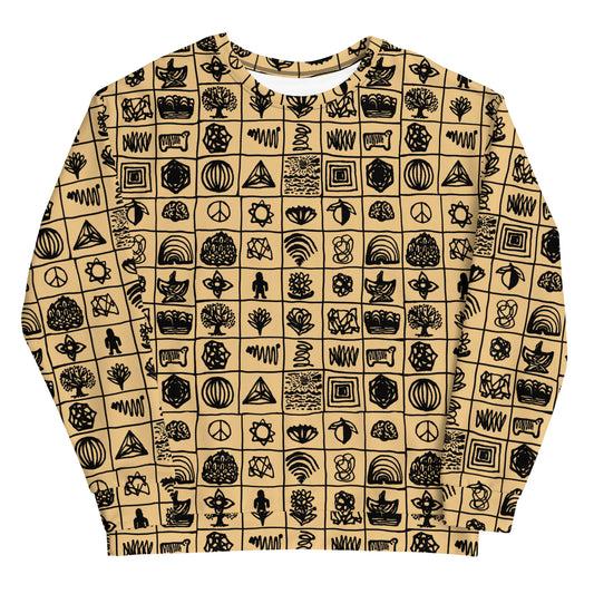 'Glyph' All Over Print Unisex Sweatshirt