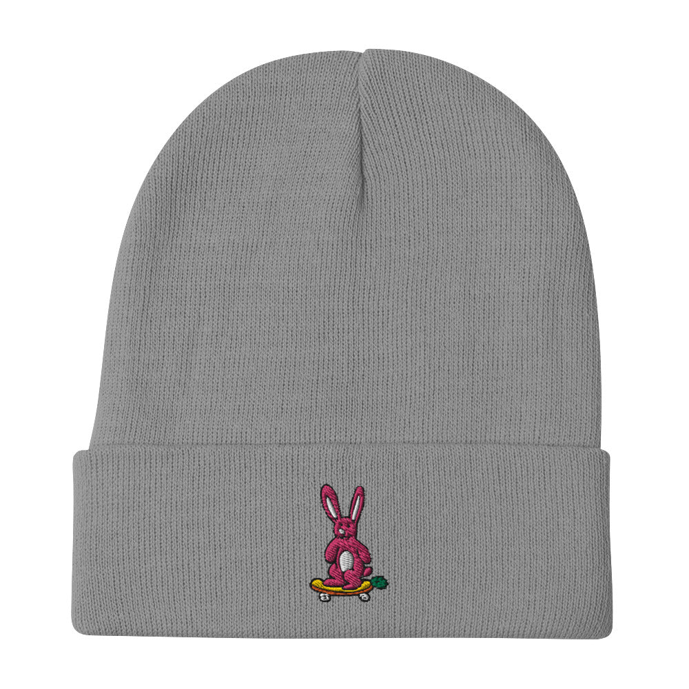 "Sk8 Rabbit" Embroidered Beanie