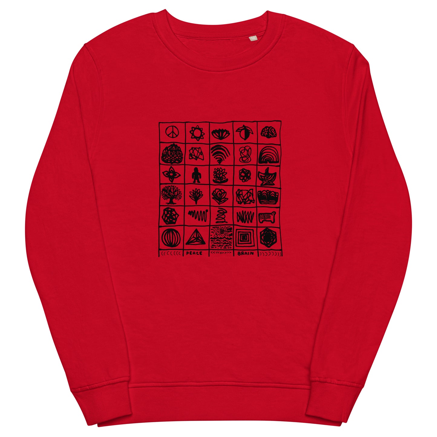 'Glyph' Unisex organic sweatshirt