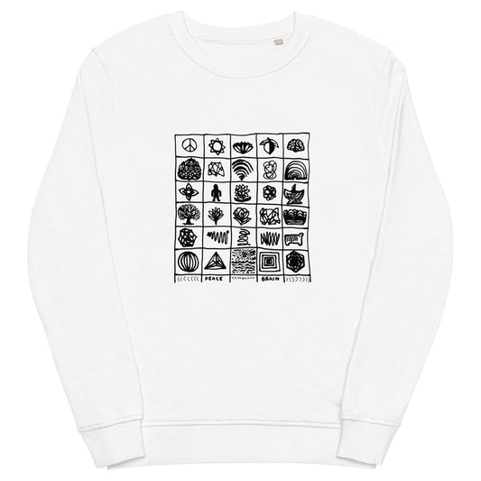 'Glyph' Unisex organic sweatshirt